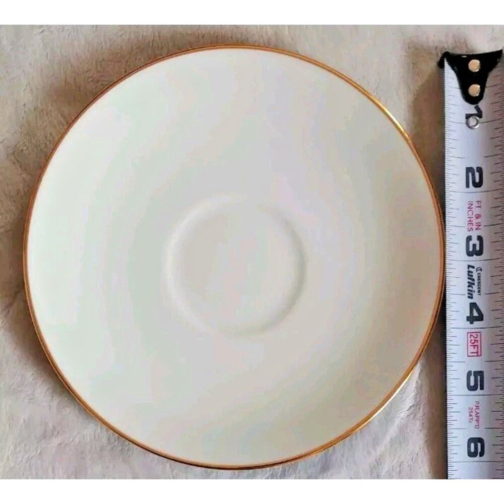 plate vintage Teavana Cobalt Blue replacement saucer bone china gold tone edging